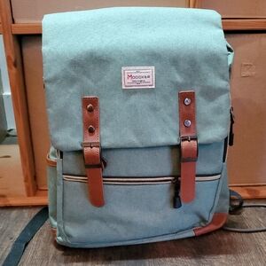 Green and Brown Backpack